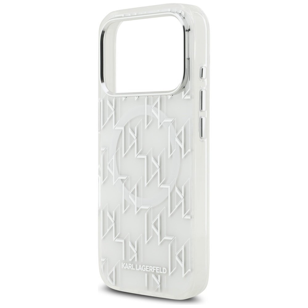 iPhone 17 Pro dėklas Karl Lagerfeld IML KL Monogram, MagSafe – baltas 5 iPhone 17 Pro dėklas Karl Lagerfeld IML KL Monogram, MagSafe – baltas 5