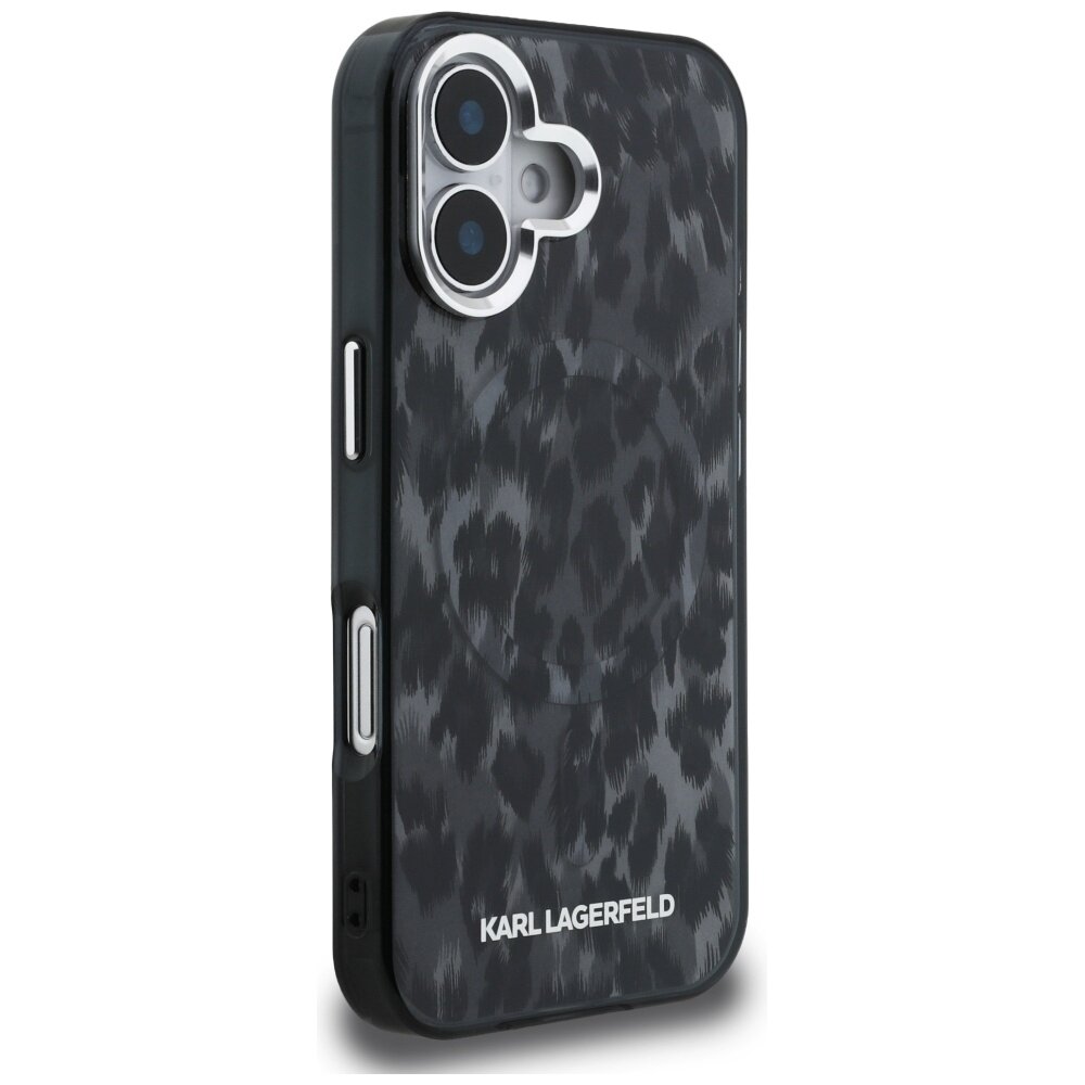 iPhone 16 Karl Lagerfeld IML Leopard Pattern MagSafe dėklas – juodas 3 iPhone 16 Karl Lagerfeld IML Leopard Pattern MagSafe dėklas – juodas 3