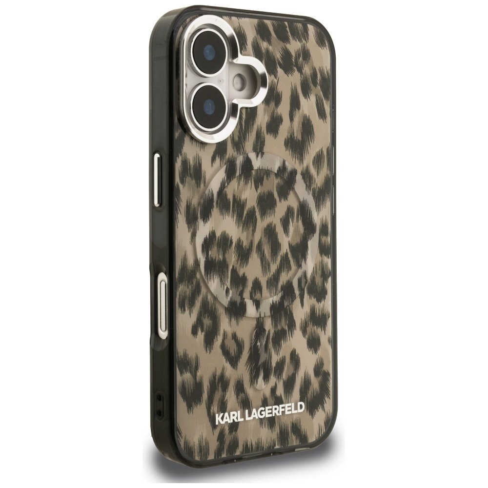 iPhone 16 dėklas Karl Lagerfeld IML Leopard Pattern, MagSafe – rudas 3 iPhone 16 dėklas Karl Lagerfeld IML Leopard Pattern, MagSafe – rudas 3