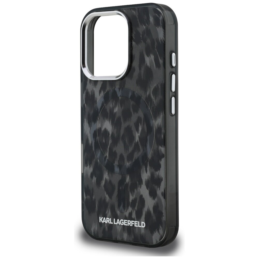 iPhone 16 Pro Max Karl Lagerfeld IML Leopard Pattern MagSafe dėklas – juodas 5 iPhone 16 Pro Max Karl Lagerfeld IML Leopard Pattern MagSafe dėklas – juodas 5