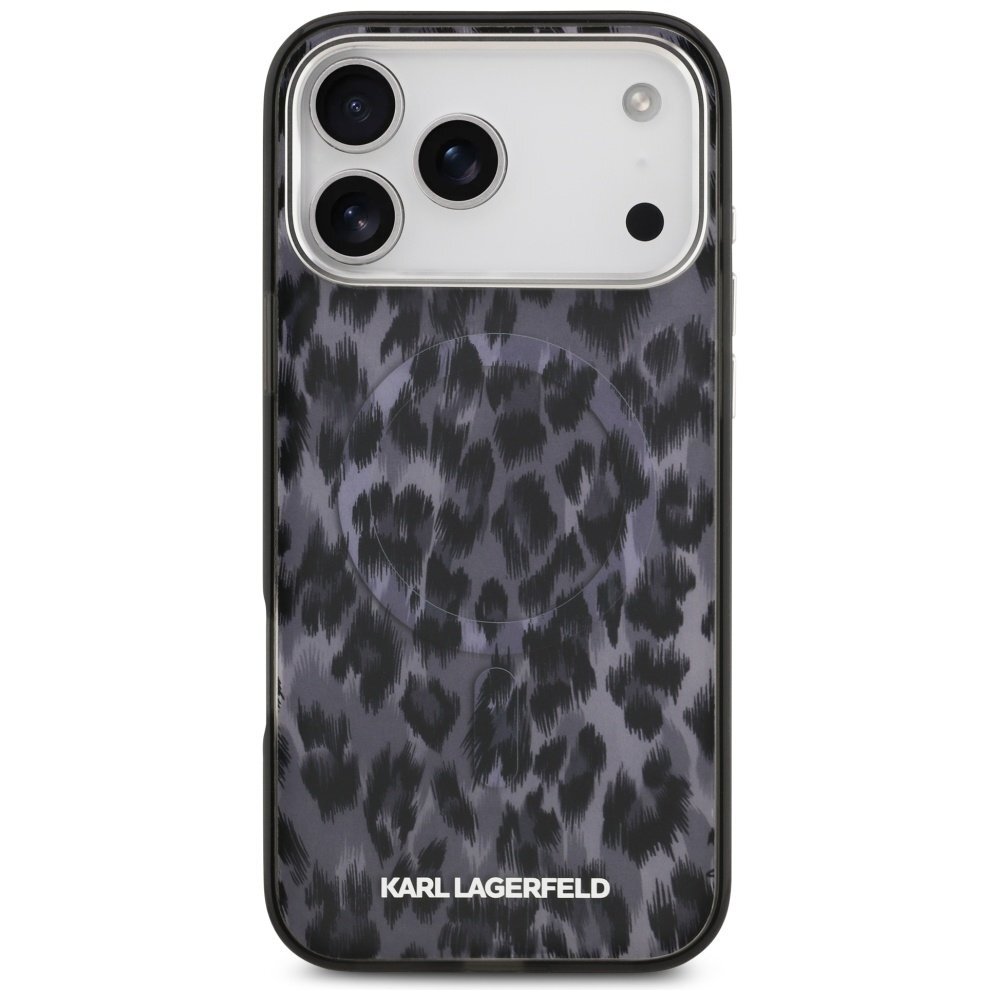 iPhone 17 Pro Max dėklas Karl Lagerfeld IML Leopard Pattern, MagSafe – juodas 2 iPhone 17 Pro Max dėklas Karl Lagerfeld IML Leopard Pattern, MagSafe – juodas 2
