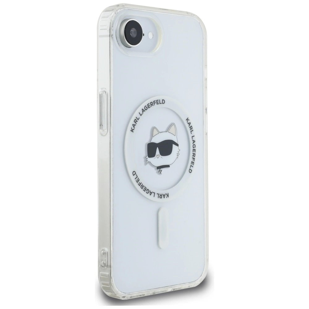 iPhone 16e – Karl Lagerfeld IML Metal Choupette Head MagSafe dėklas - Baltas 3 iPhone 16e – Karl Lagerfeld IML Metal Choupette Head MagSafe dėklas - Baltas 3