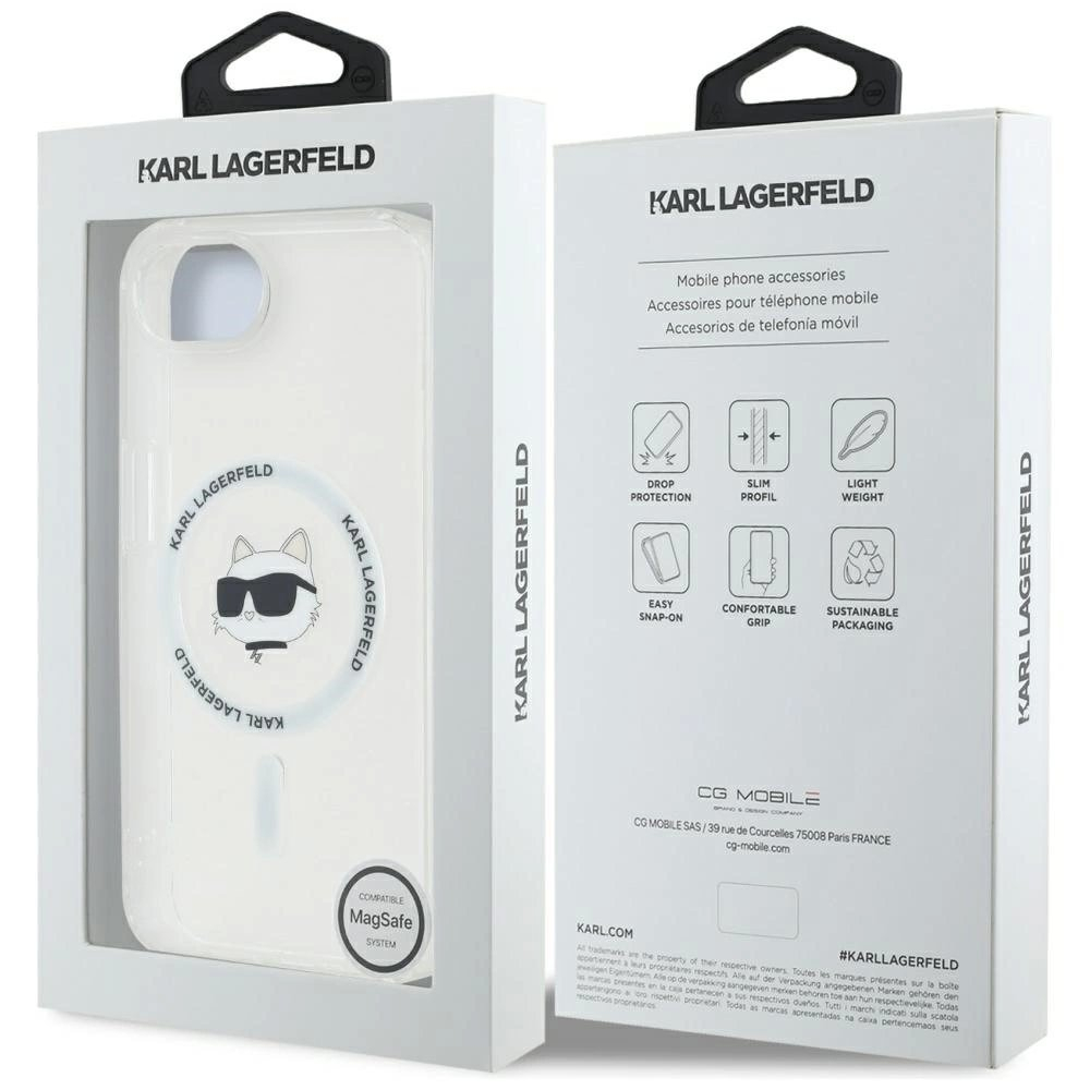 iPhone 16e – Karl Lagerfeld IML Metal Choupette Head MagSafe dėklas - Baltas 7 iPhone 16e – Karl Lagerfeld IML Metal Choupette Head MagSafe dėklas - Baltas 7