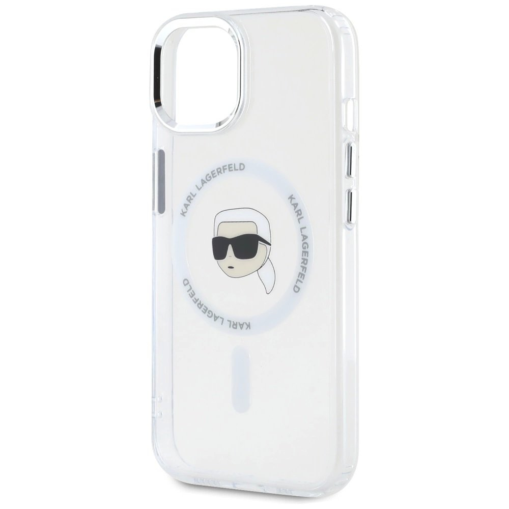 Karl Lagerfeld IML Metal Karl Head MagSafe Dėklas skirtas iPhone 15 Baltas 5 Karl Lagerfeld IML Metal Karl Head MagSafe Dėklas skirtas iPhone 15 Baltas 5