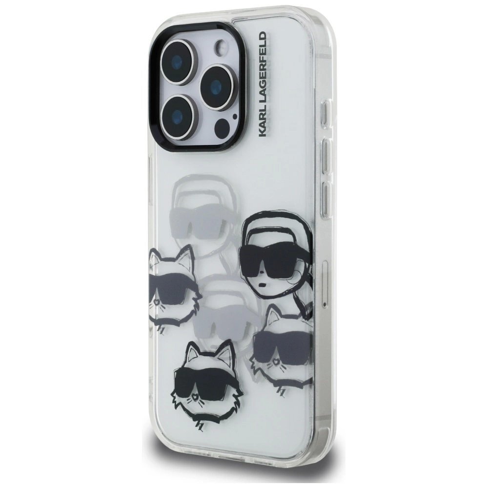 iPhone 16 Pro Karl Lagerfeld IML Multi K&C Head Pattern dėklas – skaidrus 1 iPhone 16 Pro Karl Lagerfeld IML Multi K&C Head Pattern dėklas – skaidrus 1