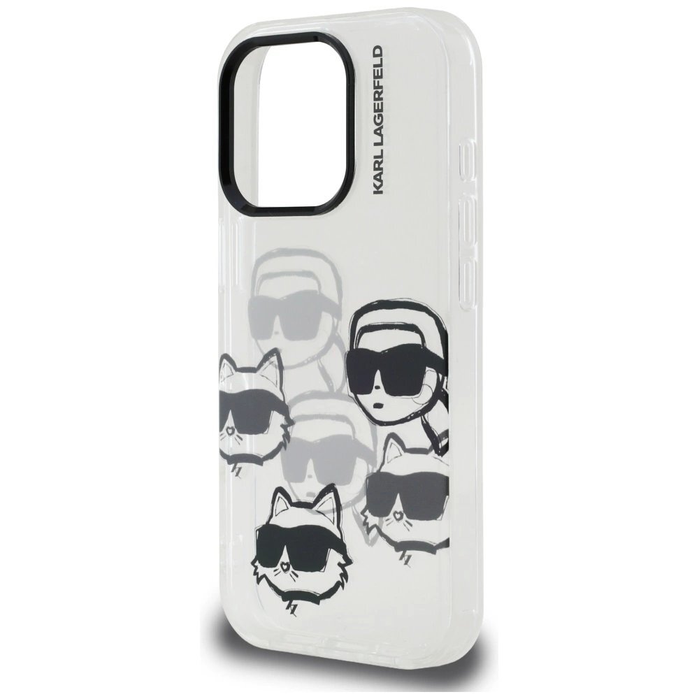 iPhone 16 Pro Karl Lagerfeld IML Multi K&C Head Pattern dėklas – skaidrus 5 iPhone 16 Pro Karl Lagerfeld IML Multi K&C Head Pattern dėklas – skaidrus 5