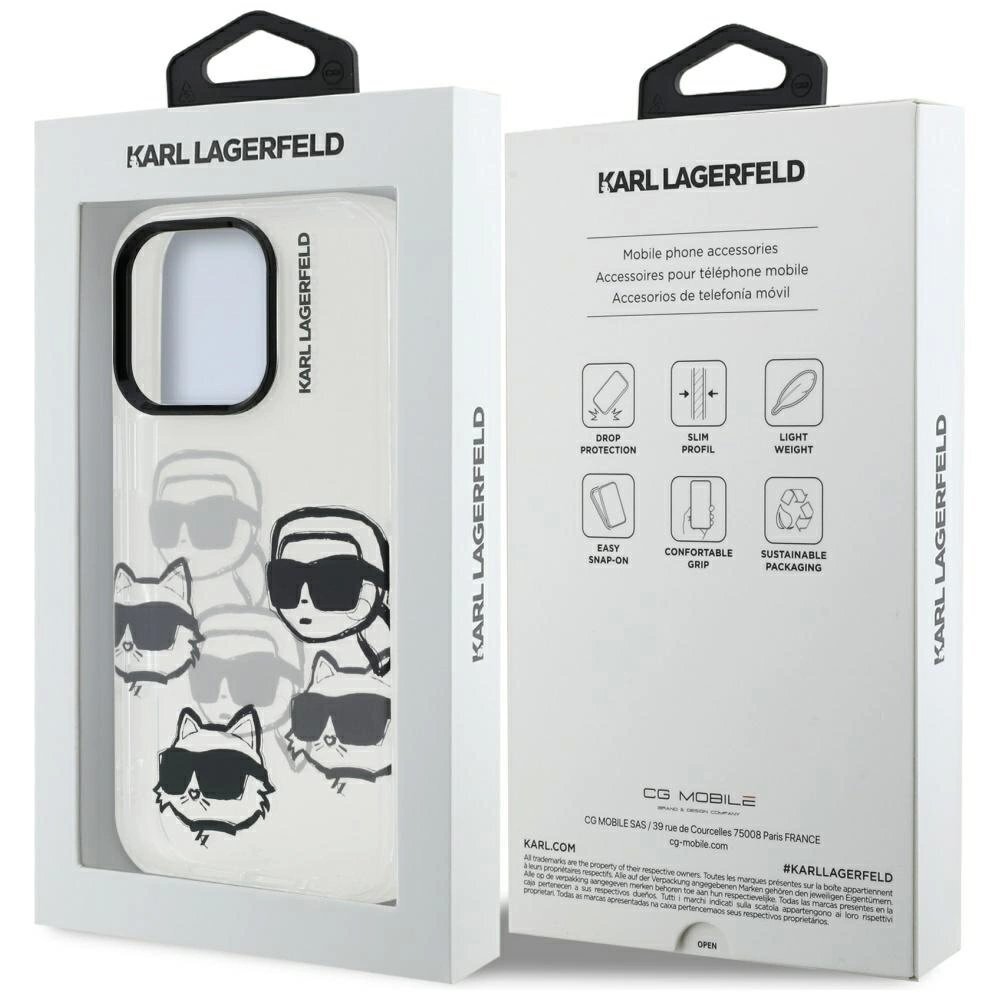 iPhone 16 Pro Karl Lagerfeld IML Multi K&C Head Pattern dėklas – skaidrus 7 iPhone 16 Pro Karl Lagerfeld IML Multi K&C Head Pattern dėklas – skaidrus 7