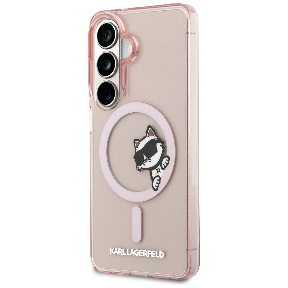 Samsung Galaxy S26 Karl Lagerfeld IML Peekaboo Choupette MagSafe dėklas – rožinis 1 Samsung Galaxy S26 Karl Lagerfeld IML Peekaboo Choupette MagSafe dėklas – rožinis 1