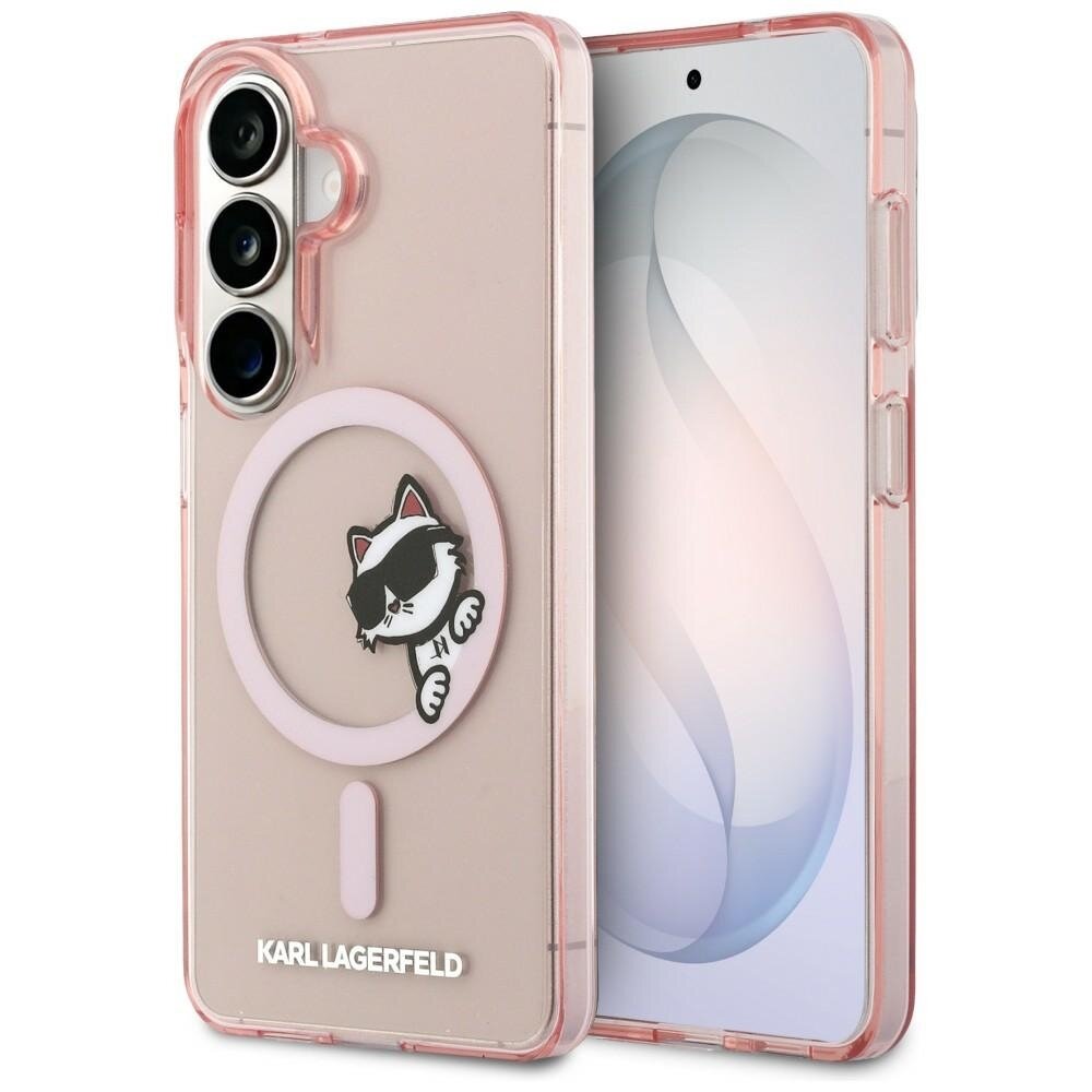Samsung Galaxy S26 Karl Lagerfeld IML Peekaboo Choupette MagSafe dėklas – rožinis Samsung Galaxy S26 Karl Lagerfeld IML Peekaboo Choupette MagSafe dėklas – rožinis
