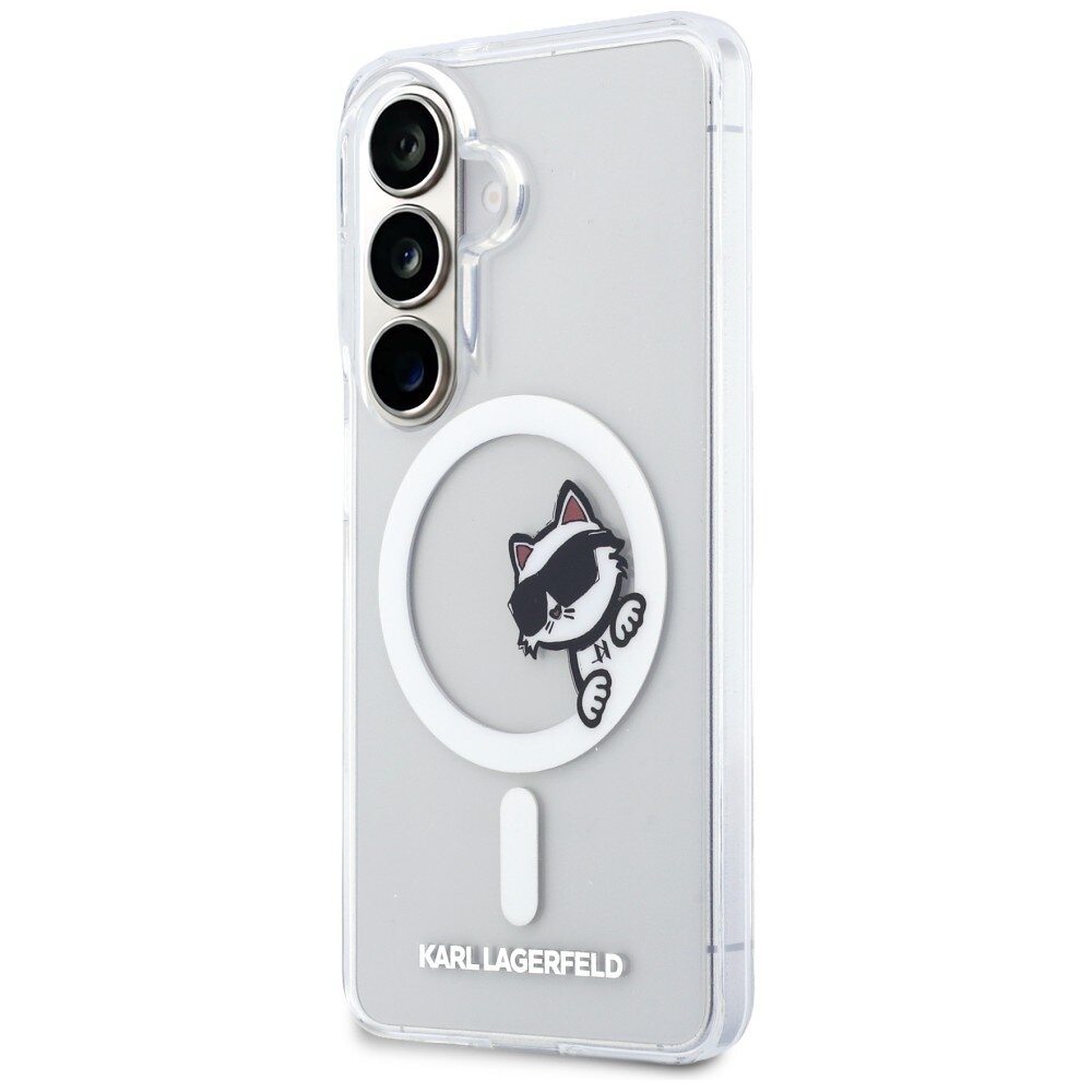 Samsung Galaxy S26 Karl Lagerfeld IML Peekaboo Choupette MagSafe dėklas – skaidrus 1