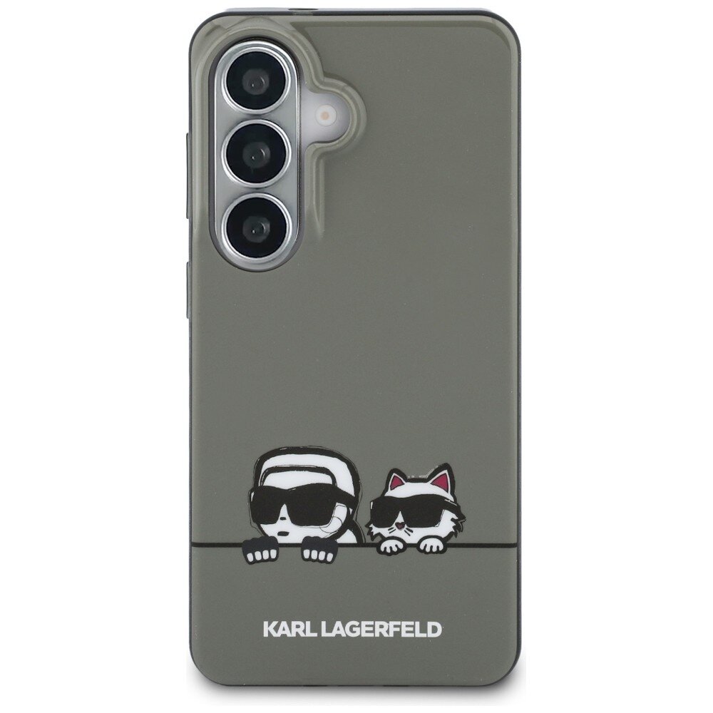 Samsung Galaxy S26 Karl Lagerfeld IML Peekaboo Karl & Choupette MagSafe dėklas – juodas 2 Samsung Galaxy S26 Karl Lagerfeld IML Peekaboo Karl & Choupette MagSafe dėklas – juodas 2