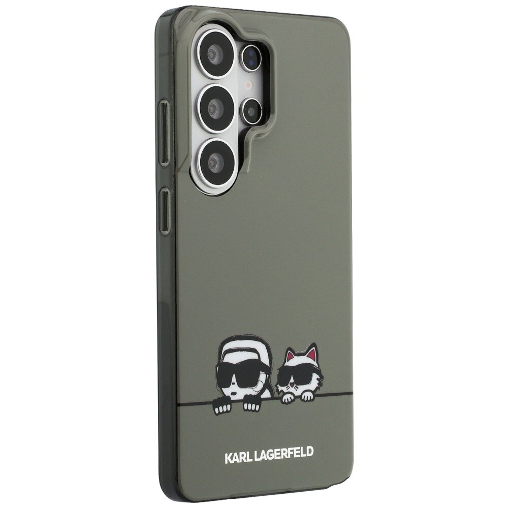 Samsung Galaxy S26 Ultra Karl Lagerfeld IML Peekaboo Karl & Choupette MagSafe dėklas – juodas 3
