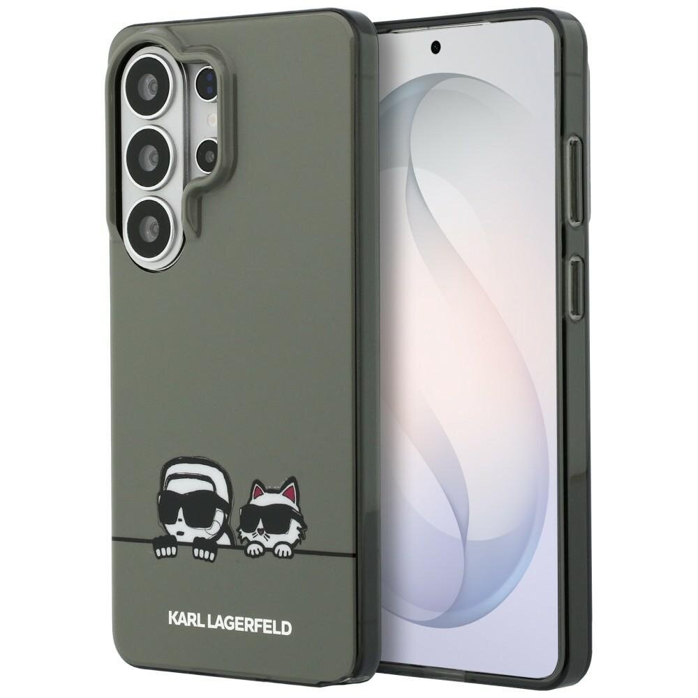 Samsung Galaxy S26 Ultra Karl Lagerfeld IML Peekaboo Karl & Choupette MagSafe dėklas – juodas