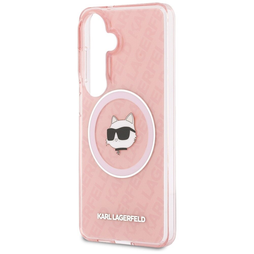 Samsung Galaxy S26 Karl Lagerfeld IML Repeated Choupette MagSafe dėklas – rožinis 5 Samsung Galaxy S26 Karl Lagerfeld IML Repeated Choupette MagSafe dėklas – rožinis 5