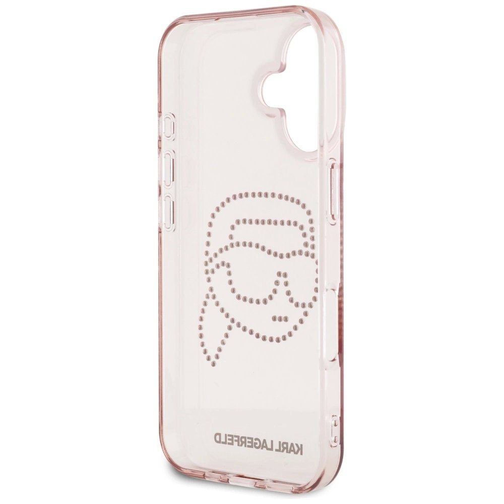 Karl Lagerfeld IML Rhinestones Karl Head iPhone 16 Dėklas Rožinis 6 Karl Lagerfeld IML Rhinestones Karl Head iPhone 16 Dėklas Rožinis 6