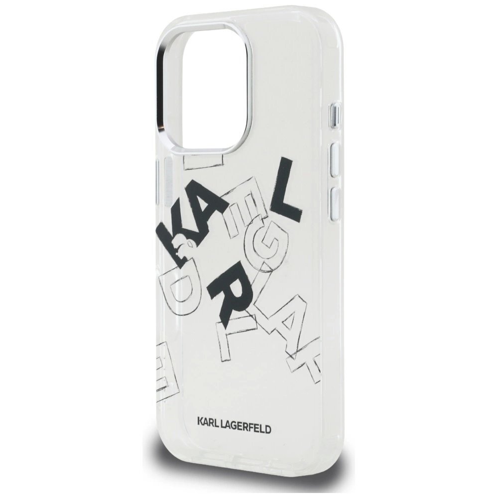 iPhone 16 Pro Max dėklas Karl Lagerfeld IML Sketched Graphic – skaidrus 5