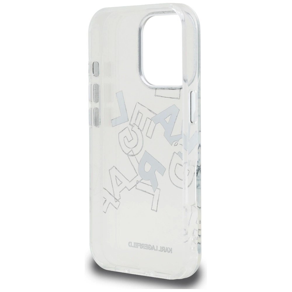 iPhone 16 Pro Max dėklas Karl Lagerfeld IML Sketched Graphic – skaidrus 6