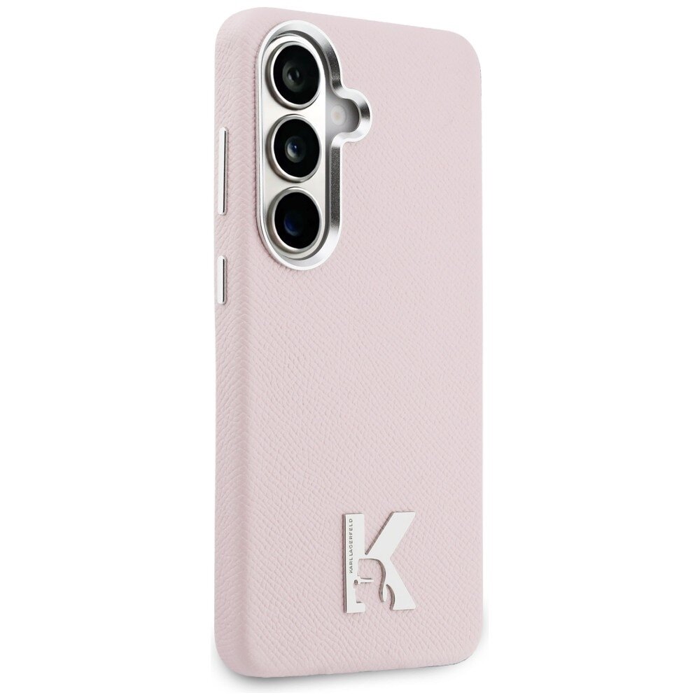 Samsung Galaxy S26 Karl Lagerfeld K Metal Logo MagSafe dėklas – rožinis 3