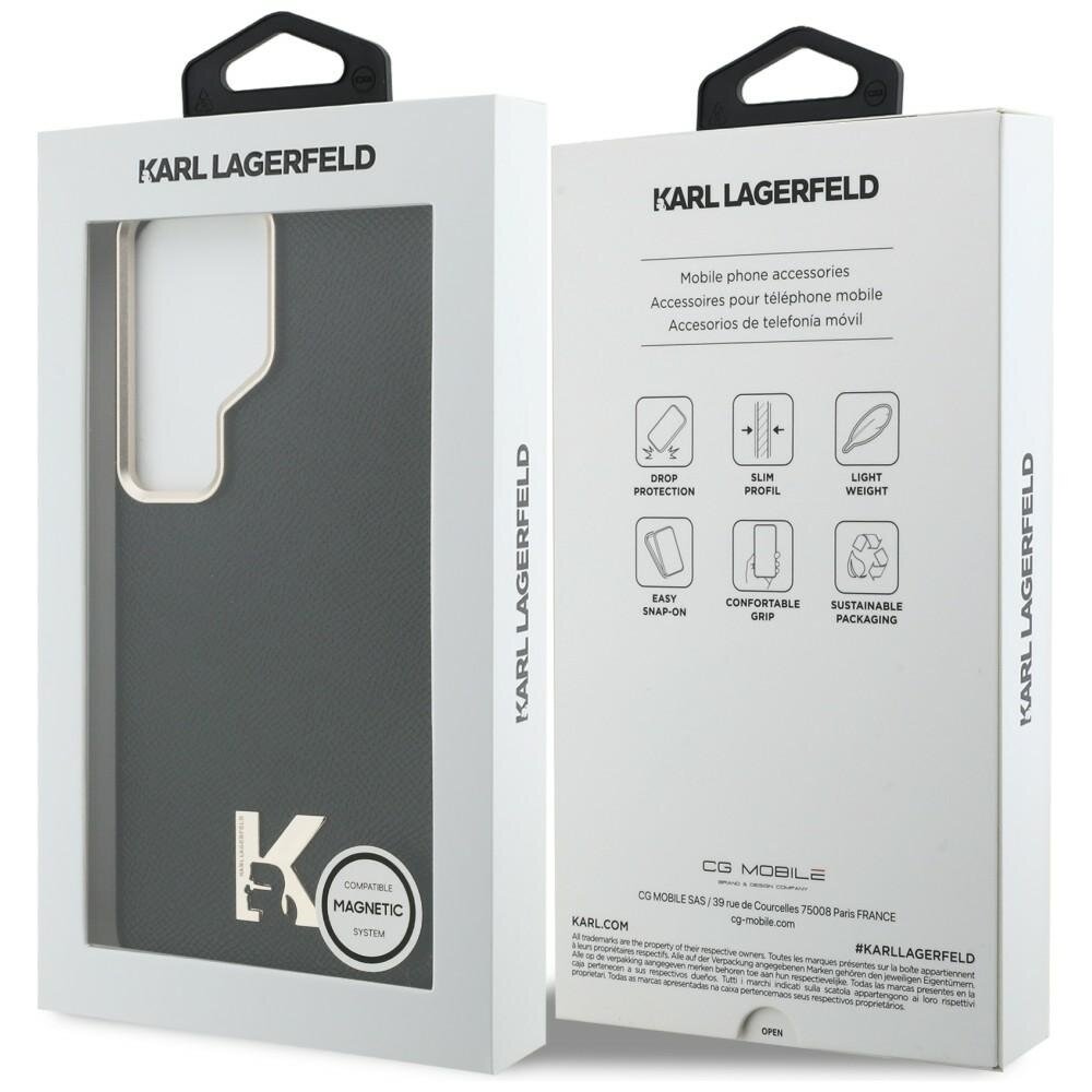 Samsung Galaxy S26 Ultra Karl Lagerfeld K Metal Logo MagSafe dėklas – juodas 7