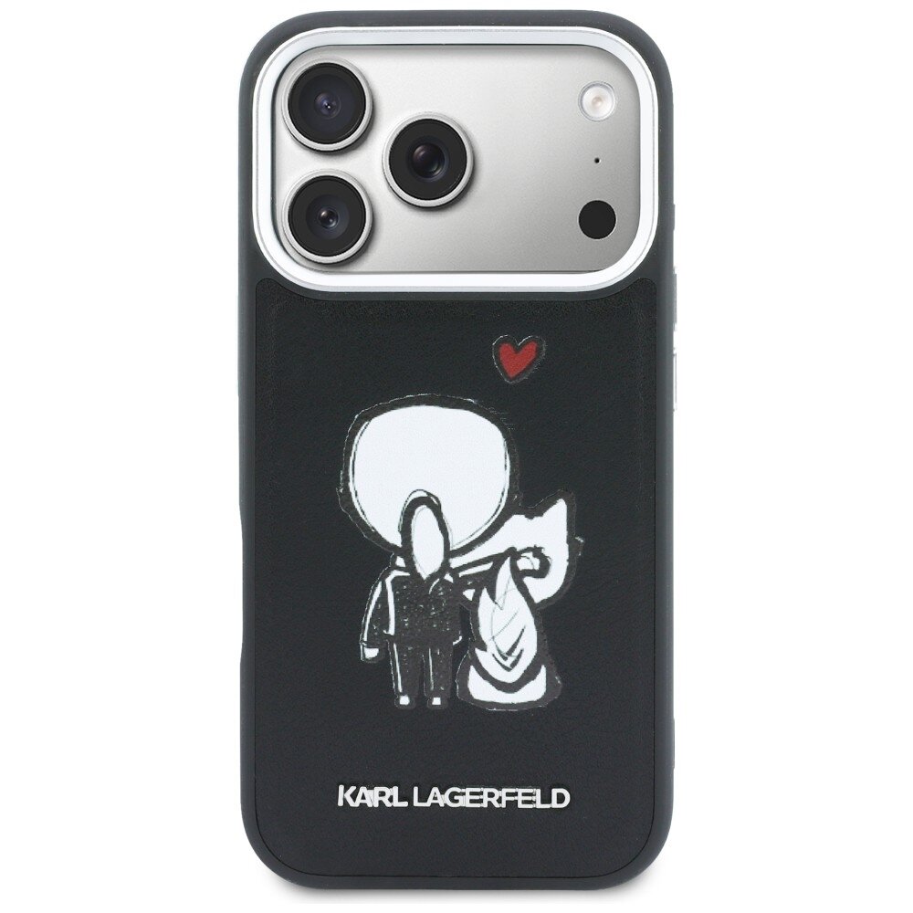 iPhone 17 Pro Max Karl Lagerfeld Karl & Choupette Back Logo MagSafe dėklas – juodas 2 iPhone 17 Pro Max Karl Lagerfeld Karl & Choupette Back Logo MagSafe dėklas – juodas 2