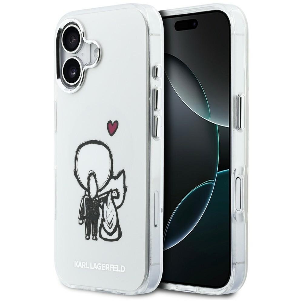 iPhone 17 Karl Lagerfeld Karl & Choupette Back MagSafe dėklas – skaidrus iPhone 17 Karl Lagerfeld Karl & Choupette Back MagSafe dėklas – skaidrus