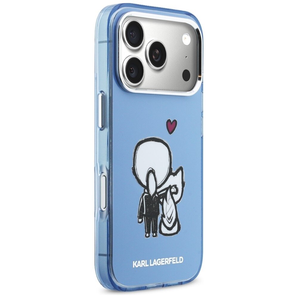 iPhone 17 Pro Karl Lagerfeld Karl & Choupette Back MagSafe dėklas – mėlynas 3 iPhone 17 Pro Karl Lagerfeld Karl & Choupette Back MagSafe dėklas – mėlynas 3
