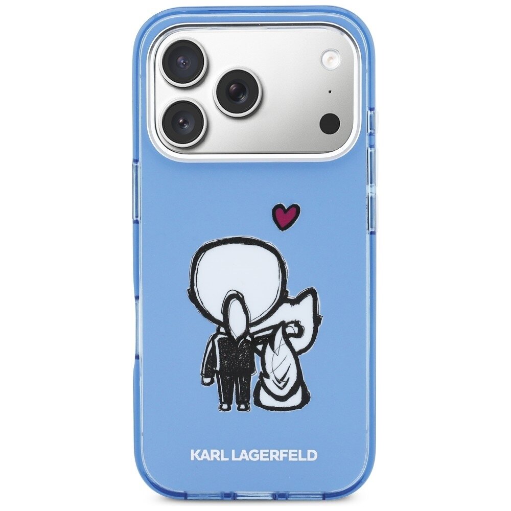 iPhone 17 Pro Max Karl Lagerfeld Karl & Choupette Back MagSafe dėklas – mėlynas 2 iPhone 17 Pro Max Karl Lagerfeld Karl & Choupette Back MagSafe dėklas – mėlynas 2
