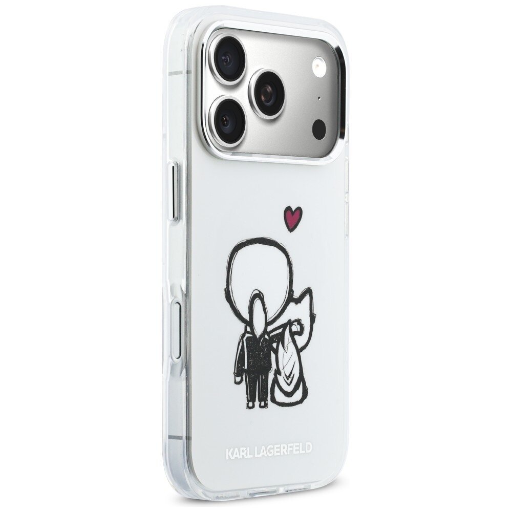 iPhone 17 Pro Max Karl Lagerfeld Karl & Choupette Back MagSafe dėklas – skaidrus 3 iPhone 17 Pro Max Karl Lagerfeld Karl & Choupette Back MagSafe dėklas – skaidrus 3