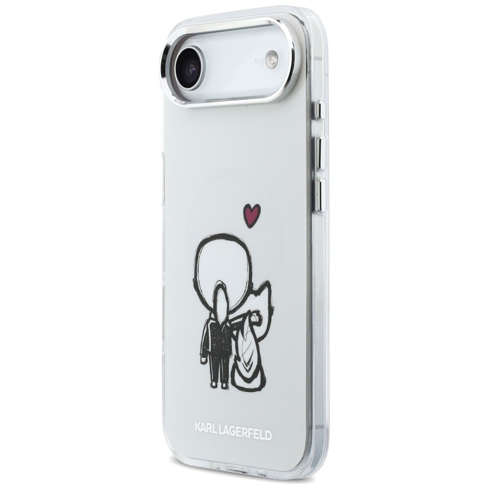 iPhone Air Karl Lagerfeld Karl & Choupette Back MagSafe dėklas – skaidrus 1
