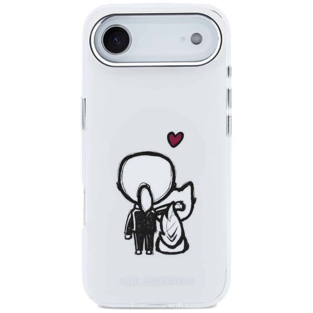 iPhone Air Karl Lagerfeld Karl & Choupette Back MagSafe dėklas – skaidrus 2