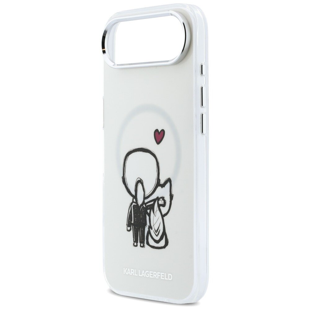 iPhone Air Karl Lagerfeld Karl & Choupette Back MagSafe dėklas – skaidrus 5