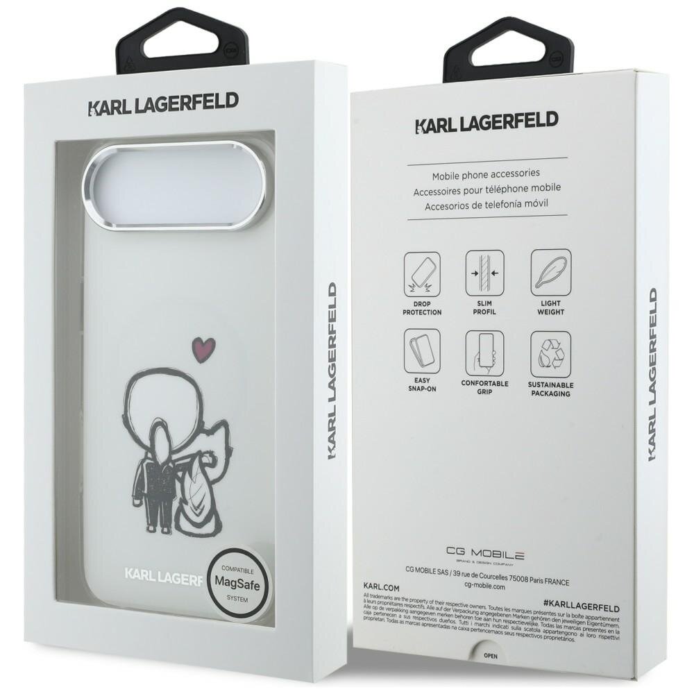 iPhone Air Karl Lagerfeld Karl & Choupette Back MagSafe dėklas – skaidrus 7