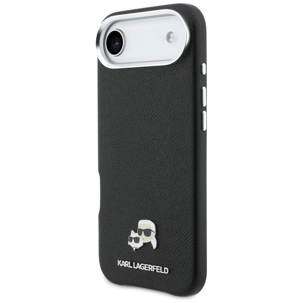 iPhone Air Karl Lagerfeld Karl & Choupette Head Pins Saffiano MagSafe dėklas – juodas 1 iPhone Air Karl Lagerfeld Karl & Choupette Head Pins Saffiano MagSafe dėklas – juodas 1