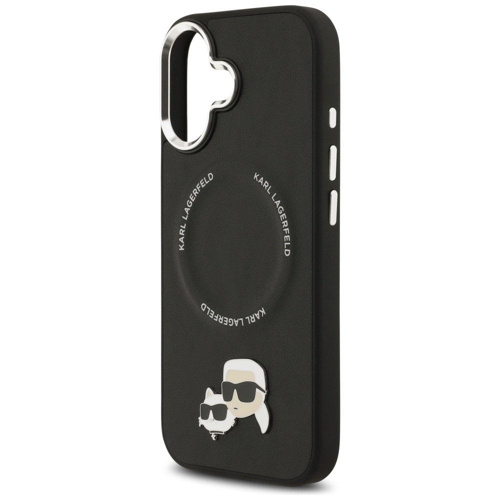 iPhone 17 Karl Lagerfeld Karl & Choupette Pins MagSafe dėklas – juodas 5 iPhone 17 Karl Lagerfeld Karl & Choupette Pins MagSafe dėklas – juodas 5