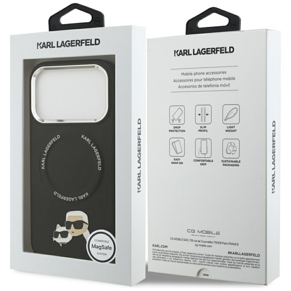 iPhone 17 Pro Karl Lagerfeld Karl & Choupette Pins MagSafe dėklas – juodas 7 iPhone 17 Pro Karl Lagerfeld Karl & Choupette Pins MagSafe dėklas – juodas 7