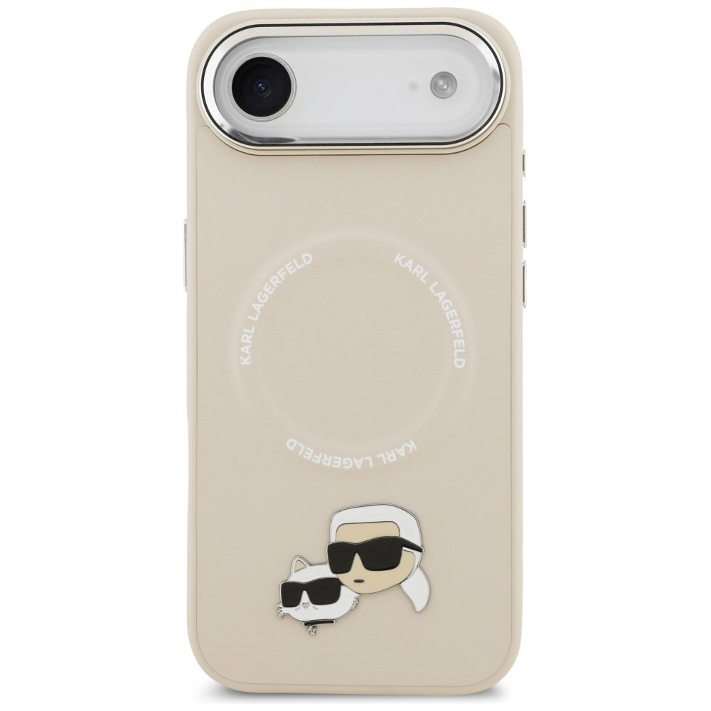 iPhone Air Karl Lagerfeld Karl & Choupette Pins MagSafe dėklas – smėlinis 2 iPhone Air Karl Lagerfeld Karl & Choupette Pins MagSafe dėklas – smėlinis 2