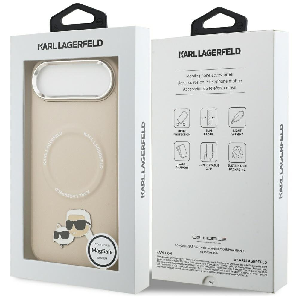 iPhone Air Karl Lagerfeld Karl & Choupette Pins MagSafe dėklas – smėlinis 7 iPhone Air Karl Lagerfeld Karl & Choupette Pins MagSafe dėklas – smėlinis 7