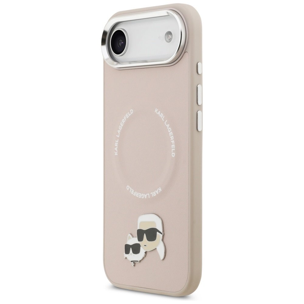 iPhone Air Karl Lagerfeld Karl & Choupette Pins MagSafe dėklas – rožinis 1