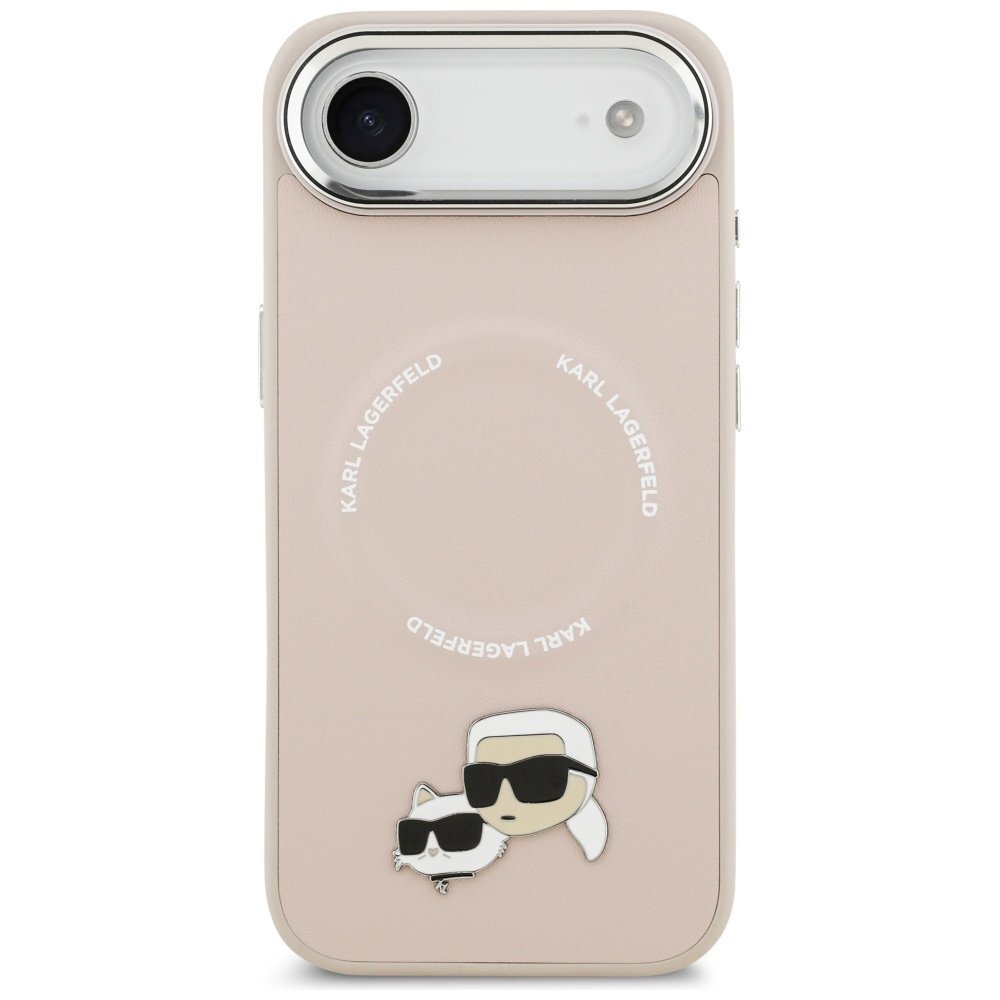 iPhone Air Karl Lagerfeld Karl & Choupette Pins MagSafe dėklas – rožinis 2