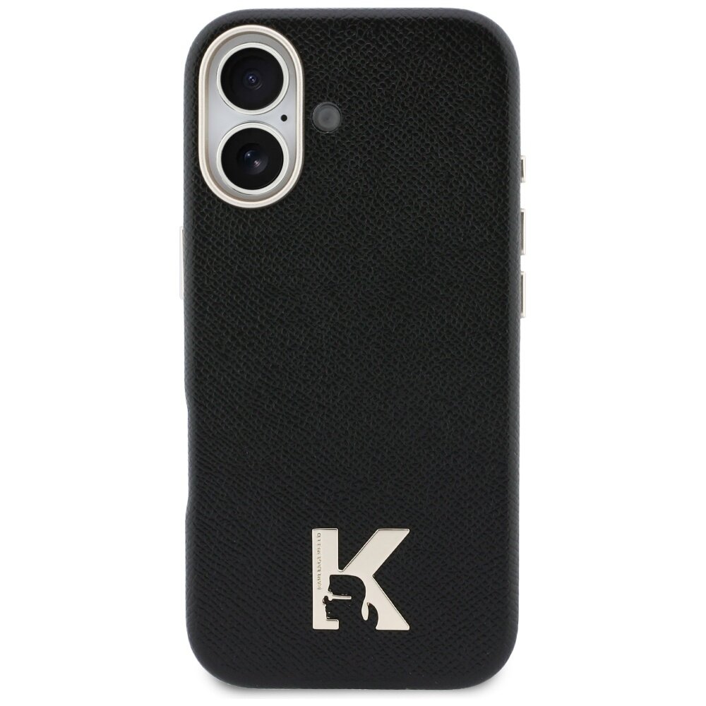 iPhone 17 Karl Lagerfeld Karl Head Logo MagSafe dėklas – juodas 2