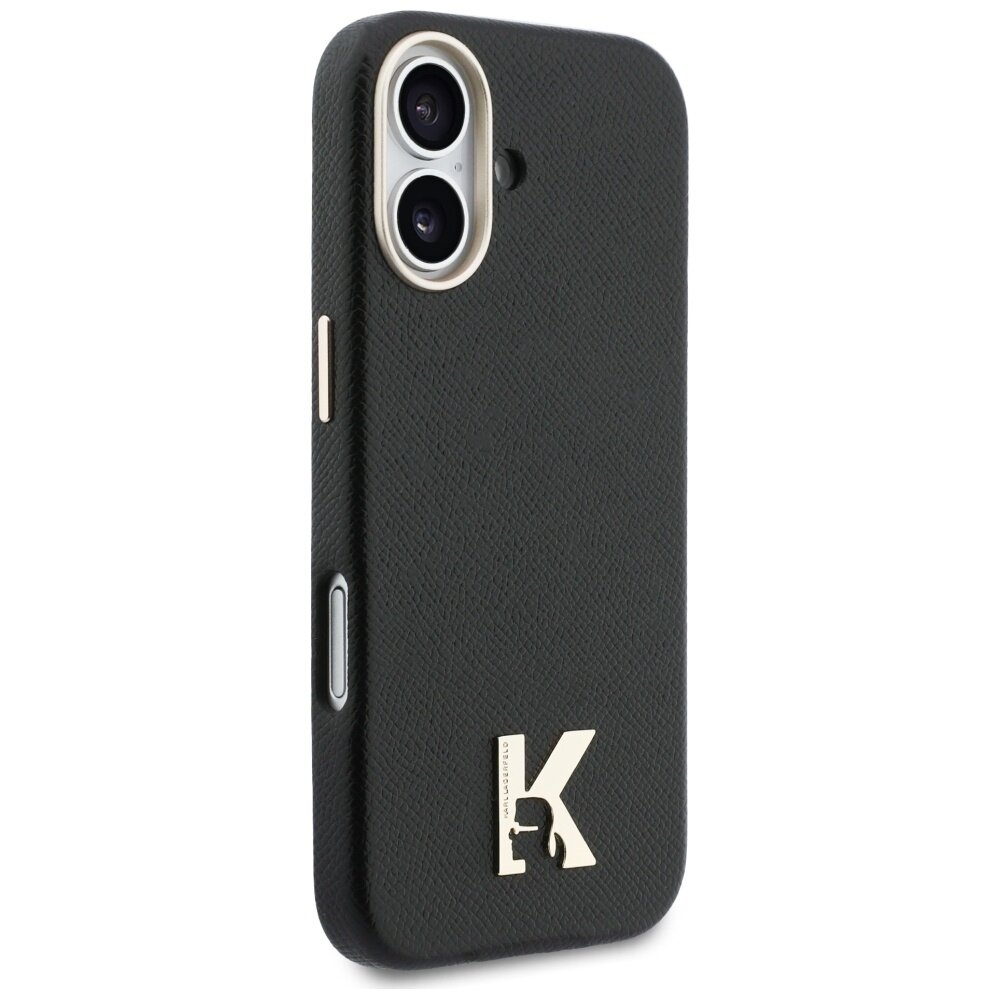 iPhone 17 Karl Lagerfeld Karl Head Logo MagSafe dėklas – juodas 3