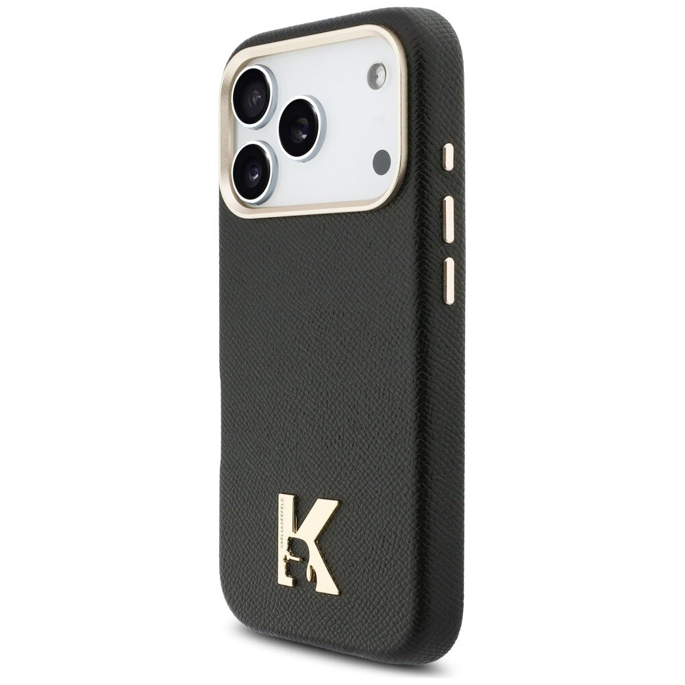 iPhone 17 Pro Karl Lagerfeld Karl Head Logo MagSafe dėklas – juodas 1