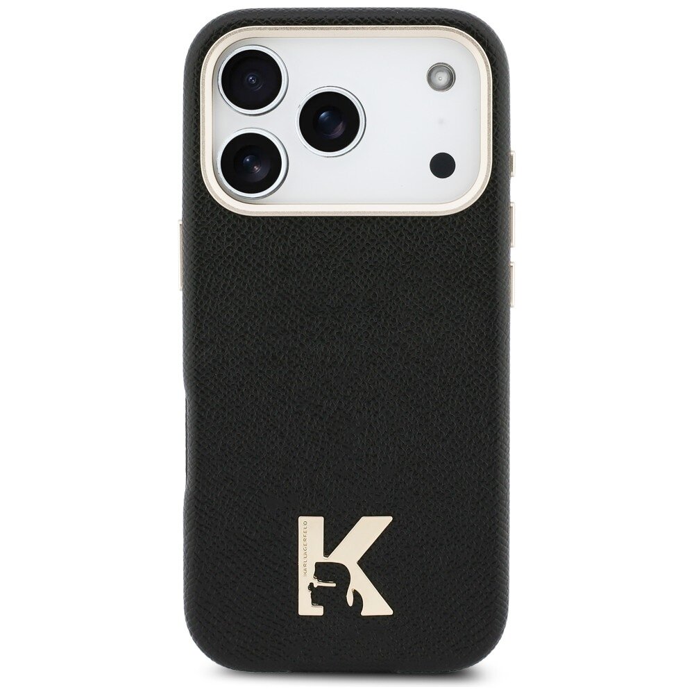 iPhone 17 Pro Karl Lagerfeld Karl Head Logo MagSafe dėklas – juodas 2