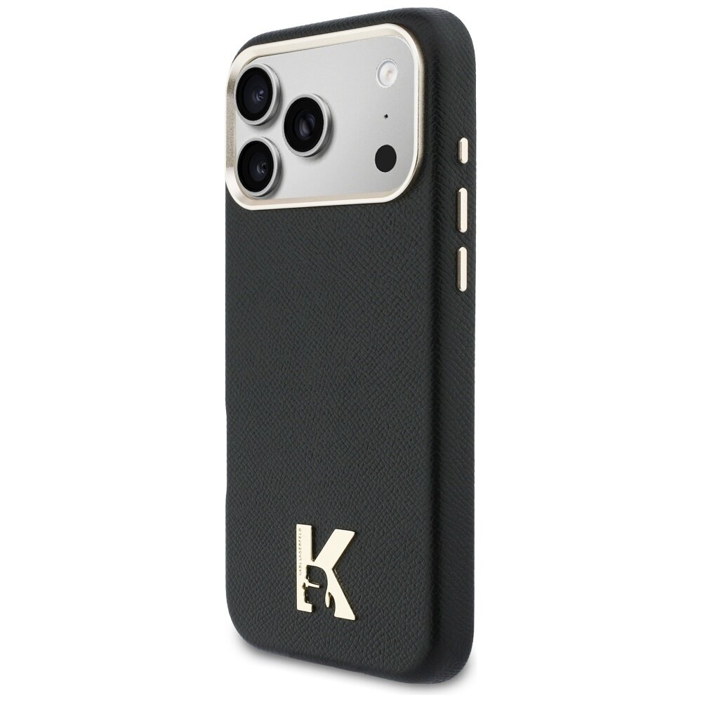 iPhone 17 Pro Max Karl Lagerfeld Karl Head Logo MagSafe dėklas – juodas 1