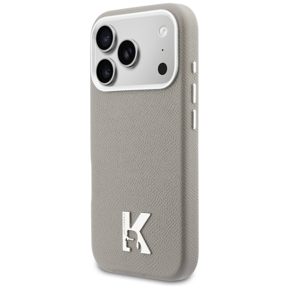 iPhone 17 Pro Max Karl Lagerfeld Karl Head Logo MagSafe dėklas – pilkas 1