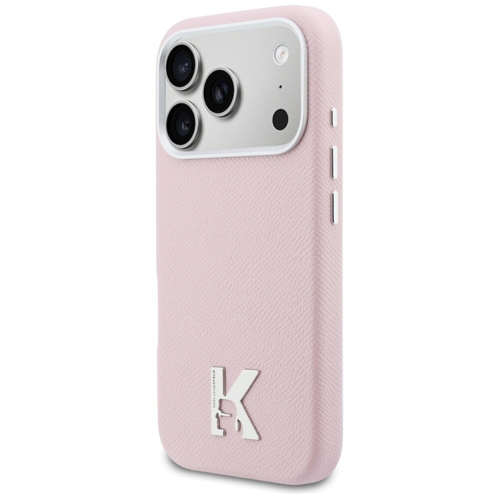 iPhone 17 Pro Karl Lagerfeld Karl Head Logo MagSafe dėklas – rožinis 1