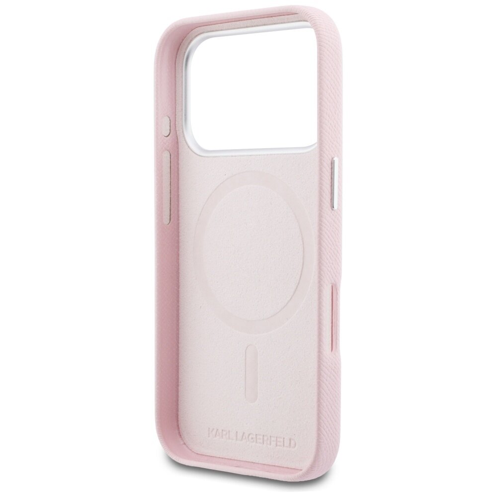 iPhone 17 Pro Karl Lagerfeld Karl Head Logo MagSafe dėklas – rožinis 6 iPhone 17 Pro Karl Lagerfeld Karl Head Logo MagSafe dėklas – rožinis 6