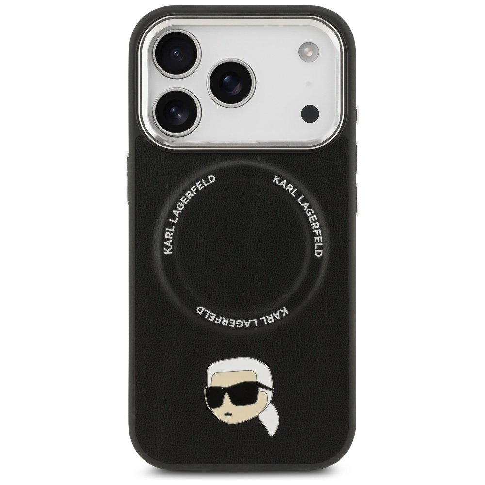iPhone 17 Pro Karl Lagerfeld Karl Pin MagSafe dėklas – juodas 2