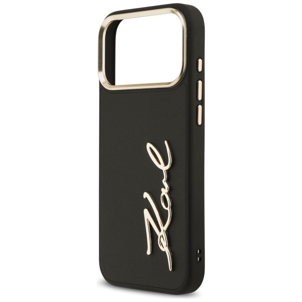 iPhone 17 Pro Max Karl Lagerfeld Karl Script Logo dėklas – juodas 5