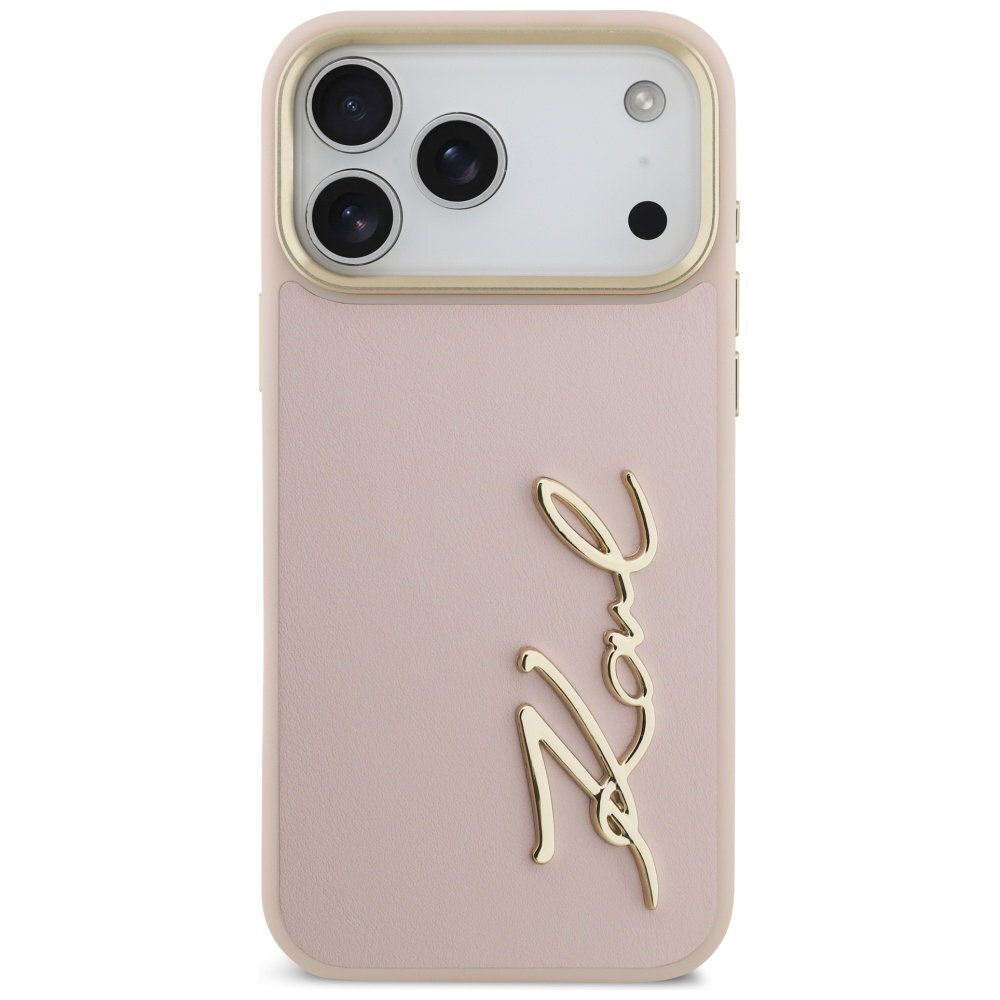 iPhone 17 Pro Max Karl Lagerfeld Karl Script Logo dėklas – rožinis 2 iPhone 17 Pro Max Karl Lagerfeld Karl Script Logo dėklas – rožinis 2